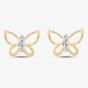 9ct Yellow Gold 0.05ct Brilliant Cut Diamond Butterfly Stud Earrings THE39305-05 (YG)