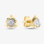 9ct Yellow Gold 0.08ct Brilliant Cut Triangular Stud Earrings THE41595-08NJ (YG)