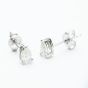 9ct White Gold Pear Cut 0.37ct Diamond Stud Earrings WWW1319