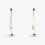 9ct Yellow Gold Sapphire & Diamond Two Strand Drop Earrings RJE04757-BS