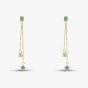 9ct Yellow Gold Emerald & Diamond Two Strand Drop Earrings RJE04757-E
