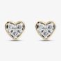 9ct Yellow Gold 0.05ct Diamond Heart Stud Earrings THE46488-05 (YG)