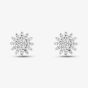9ct Yellow Gold 0.20ct Diamond Flower Stud Earrings THE48851-20 (YG)