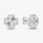9ct White Gold 0.15ct Diamond Clover Stud Earrings THE46885-15SF (WG)