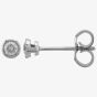 9ct White Gold 0.20ct Rubover Diamond Stud Earrings 5036E/9W/DQ1020