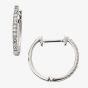 9ct White Gold Diamond Huggie Earrings GE2106