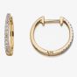 9ct Yellow Gold Diamond Huggie Earrings GE2135