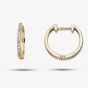 9ct Yellow Gold Diamond Huggie Earrings GE2135