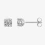 9ct White Gold 0.25ct Four Claw Diamond Stud Earrings TH0123617
