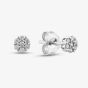 9ct White Gold 0.12ct Diamond Flower Stud Earrings TH0123647