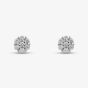 9ct White Gold 0.12ct Diamond Flower Stud Earrings TH0123647