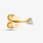 14ct Yellow Gold 0.05ct Brilliant Cut Diamond Single Stud Earring EA39106KY14DD