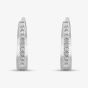 9ct White Gold 0.25ct Diamond Hinged Hoop Earrings TH0123744