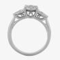 9ct White Gold 0.60ct Diamond Fancy Triple Cluster Ring 30691WG/60-9