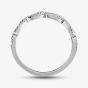 9ct White Gold 0.15ct Diamond Pavé Open Wave Ring TH012526R