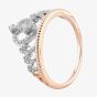 9ct Rose Gold 0.20ct Diamond Tiara Ring TH012529R