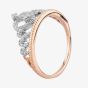 9ct Rose Gold 0.20ct Diamond Tiara Ring TH012529R