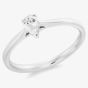 Platinum 0.31ct Certificated Pear Cut Diamond Solitaire Ring ENG31425 (M)
