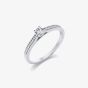 Platinum 0.20ct Diamond Set Shoulders Ring CRG01-020-PT
