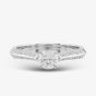 Platinum Certified 0.50ct Brilliant Cut Diamond Shoulder Set Solitaire Ring 10639/PL/M020 - 50PT