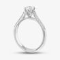 Platinum Certified 0.50ct Brilliant Cut Diamond Shoulder Set Solitaire Ring 10639/PL/M020 - 50PT