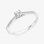Platinum 0.23ct Brilliant Cut Shoulder Set Solitaire Ring ENG4293SMT