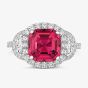 Tivon Platinum 2.93ct Pink Tourmaline & Diamond Cocktails & Champers Ring RWP-1703-PT