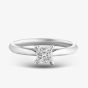  Platinum 0.50ct Princess Cut Diamond Solitaire Ring 10-80-657/24-04-188