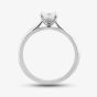  Platinum 0.50ct Princess Cut Diamond Solitaire Ring 10-80-657/24-04-188