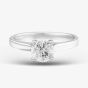 Platinum 1.01ct Diamond Four Claw Solitare Ring RI-2016