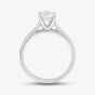 Platinum 1.01ct Diamond Four Claw Solitare Ring RI-2016