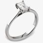 Platinum Emerald Cut Diamond Ring RI-149(1.00ct PLUS)