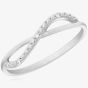 9ct White Gold 0.02ct Diamond-set Infinity Ring 9196R002 WG