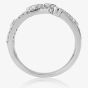 9ct White Gold Diamond Waves and Bubbles Ring DR1474W