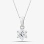 Platinum Certified 0.50ct Brilliant Cut Diamond Pendant Necklace 6 CLAW PLAT PDT MO - 50PT