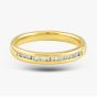 18ct Yellow Gold 0.17ct Brilliant Cut Diamond Half Eternity Ring 69292 18KY M