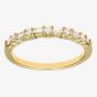 18ct Yellow Gold 0.45ct Baguette & Brilliant Cut Diamond Half Eternity Ring PR09207 18KY