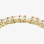18ct Yellow Gold 0.45ct Baguette & Brilliant Cut Diamond Half Eternity Ring PR09207 18KY