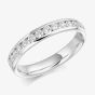 18ct White Gold 0.50ct Channel Set Round Brilliant Half Eternity Ring HET937 18W