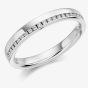 18ct White Gold Channel-set 0.12ct Diamond Half Eternity Ring HET1152 18W O