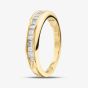 18ct Yellow Gold 0.50ct Princess & Baguette Cut Diamond Half Eternity Ring R10548Y-0.50 N