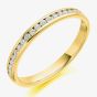 18ct Yellow Gold 0.25ct Round Brilliant Cut Diamond Half Eternity Ring 18YGHET2088