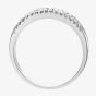 18ct White Gold 0.58ct Baguette & Brilliant Cut Diamond Half Eternity Ring PR09208 18KW