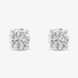 18ct White Gold 2.00ct Diamond Screw Back Stud Earrings TH013225114642