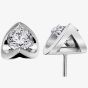 9ct White Gold 0.50ct Tension-set Diamond Stud Earrings E2038W/50-18