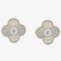 Ungar & Ungar 18ct White Gold Diamond & Opal Flower Stud Earrings 8WE3949D OP