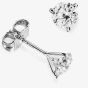  18ct White Gold 0.52ct Brilliant Round 3 Claw Diamond Earrings F102E(4.0)PR