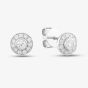 14ct White Gold 0.31ct Brilliant Cut Diamond Halo Stud Earrings EA39111GW18DD