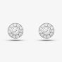 14ct White Gold 0.31ct Brilliant Cut Diamond Halo Stud Earrings EA39111GW18DD