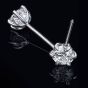  18ct White Gold 0.53ct Brilliant Cut Diamond Stud Earrings 04-80-032/24-01-643/644